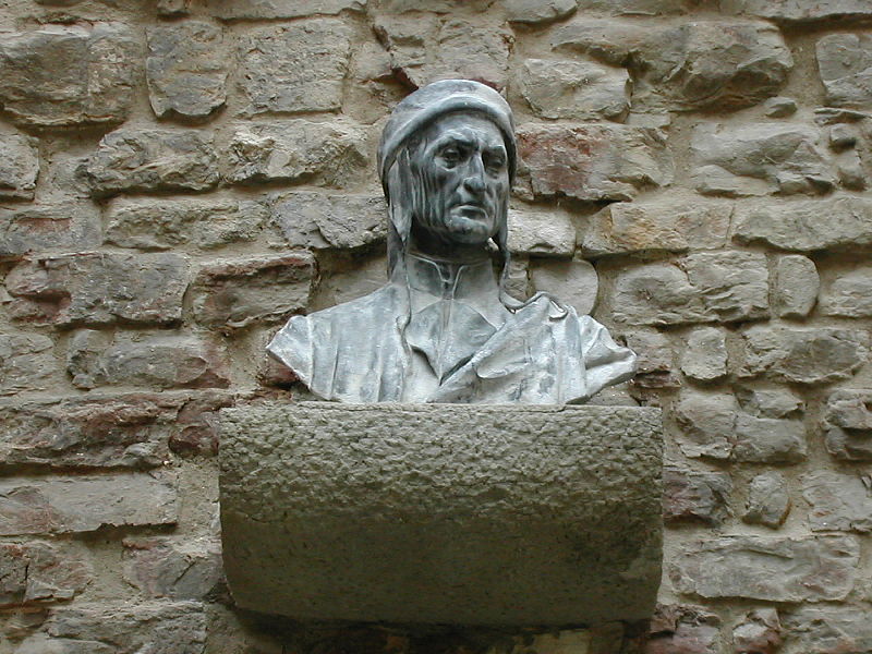 Busto de Dante em Florença
