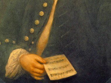 Pormenor do c�lebre quadro sobre J .S. Bach