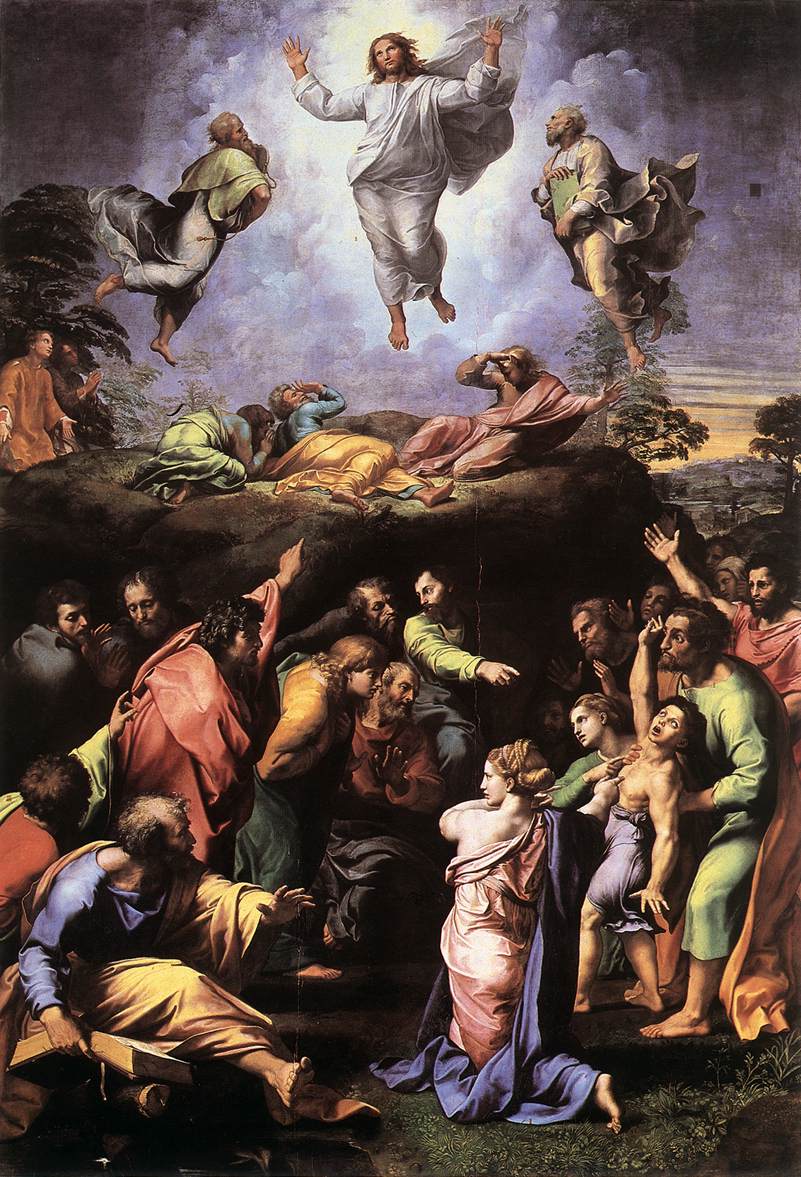 A Transfiguração de Cristo por Rafael Sanzio